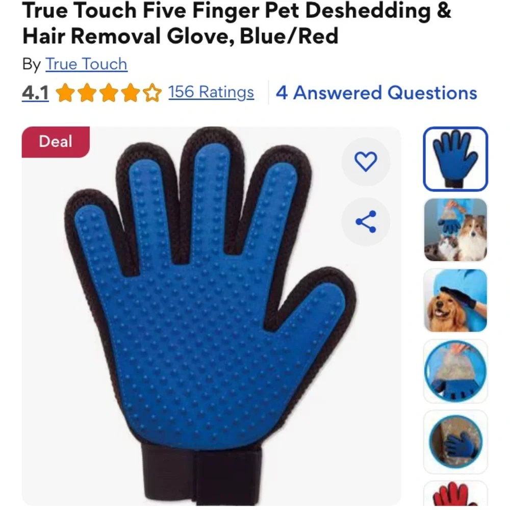 NWOT Pet Brushing Glove